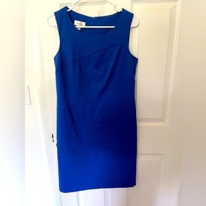 Royal blue shift dress